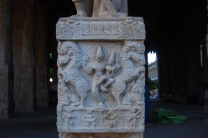 Reliefs on pillars 2, Srirangam